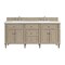 James Martin Vanities 72'' Double Vanity, Whitewashed Oak w/ 3 CM White Zeus Quartz Top 424-V72-WWO-3WZ - alternate 1